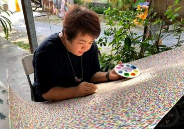 Queen Lee on Creative Exploration of the Self and Beyond through Painting and Embroidery