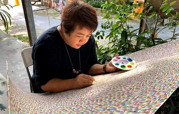 Queen Lee on Creative Exploration of the Self and Beyond through Painting and Embroidery
